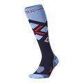 STOX Energy Socks Skisocke Skiing Merino (Kompression fördert Durchblutung) mitternachtblau/rot Herren - 1 Paar